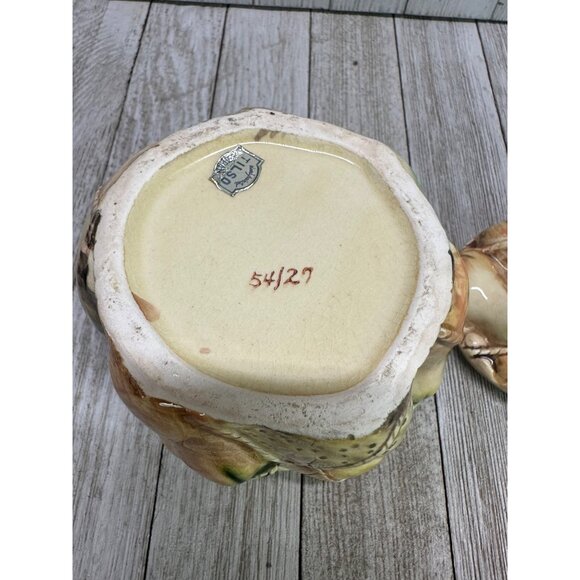 Vtg Ceramic Hand-Painted Tilso Japanese Fruit Decorated Biscuit Jar W/ Lid 4.5" - Picture 7 of 11
